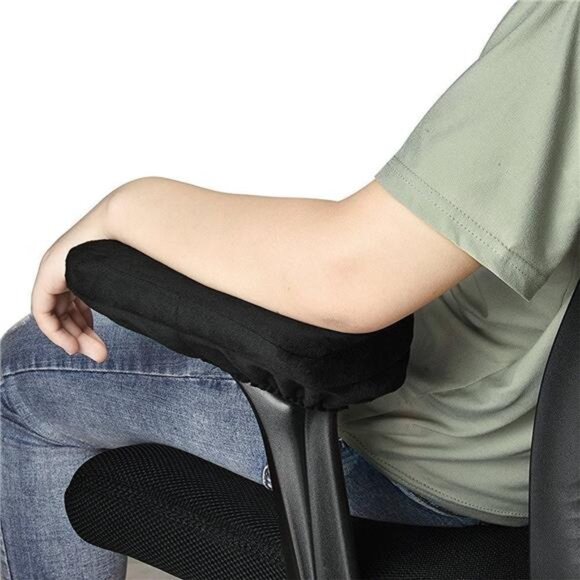 Memory Foam Office Chair Armrest Pads, Comfy Gaming Chair Arm Rest Cover - Picture 5 of 6